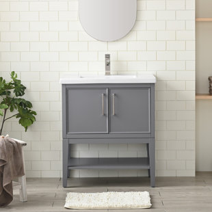 30 Inch Gray Bathroom Vanities You'll Love | Wayfair